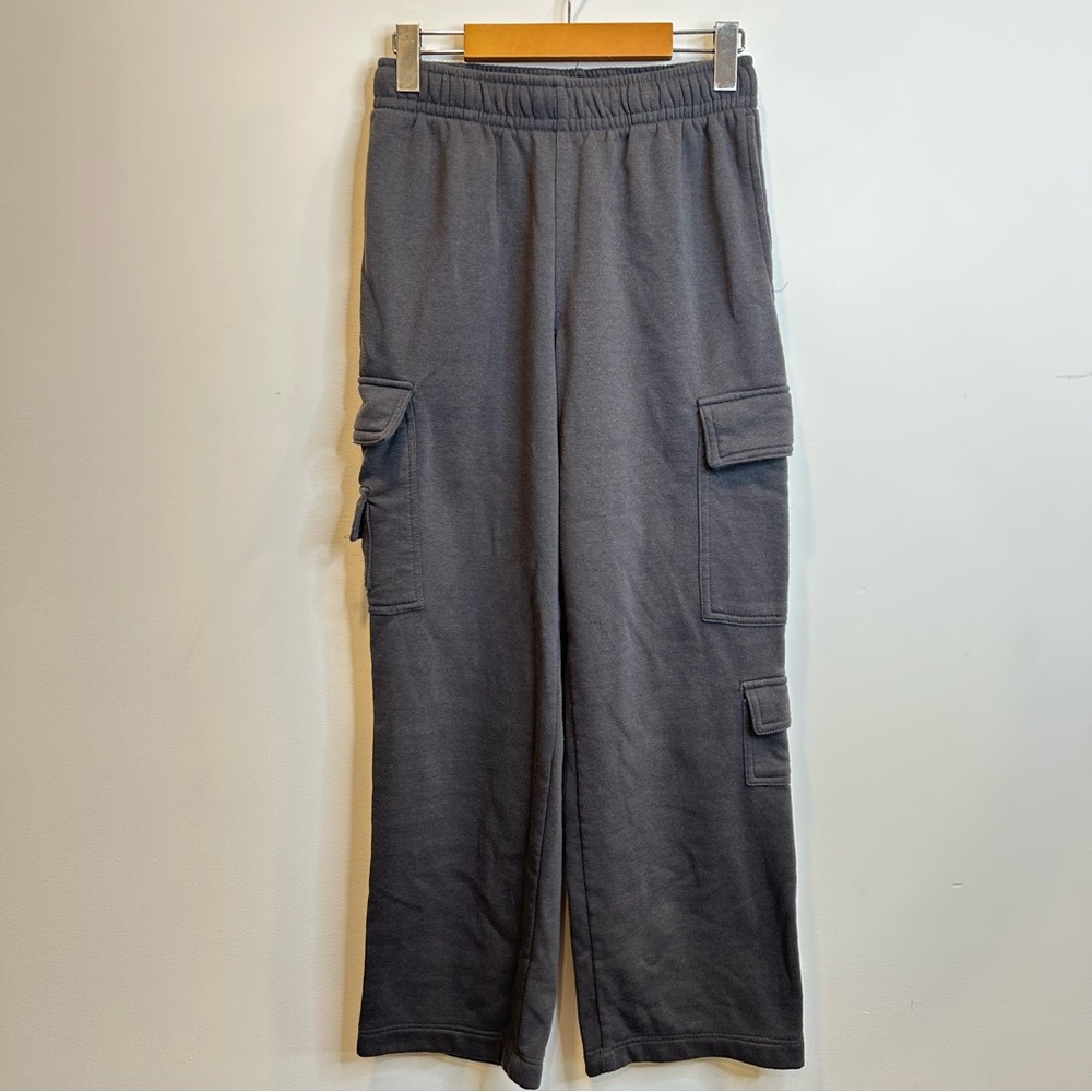 Refuge Athletics Straight Leg Cargo Sweatpants Grey Loungewear